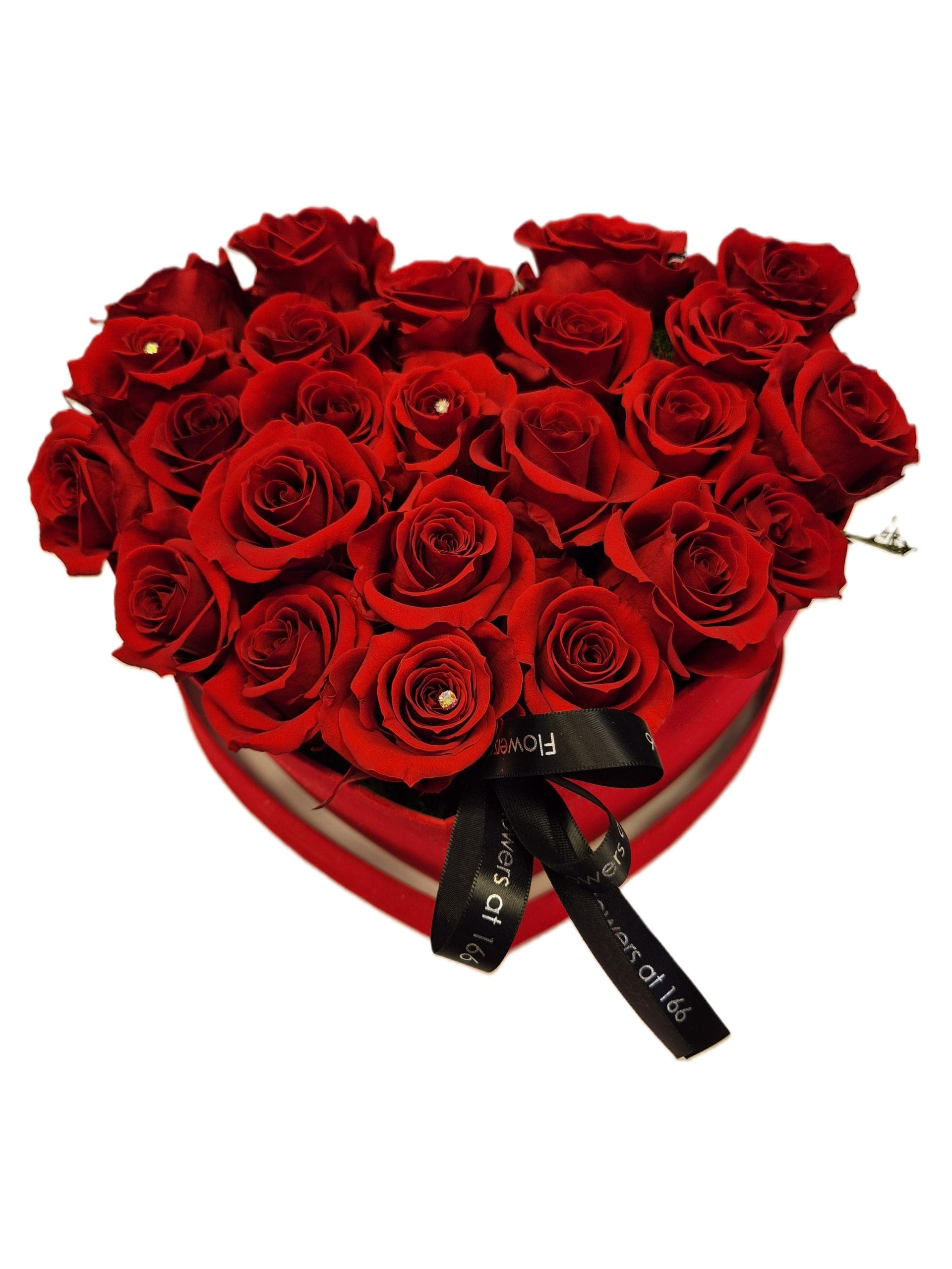 Preserved 24 Red Roses in a Heart Shaped Box